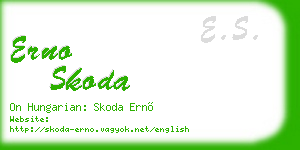 erno skoda business card